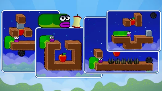 Apple Worm game