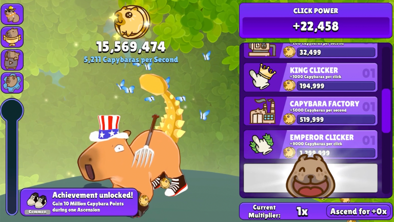 Capybara Clicker Game