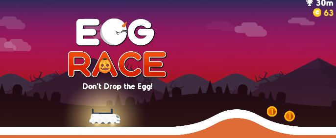 Egg race halloween