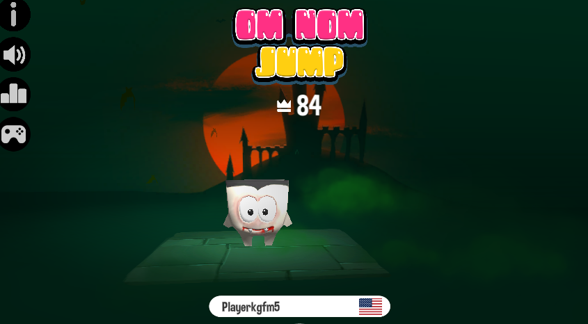 Om nom jump game