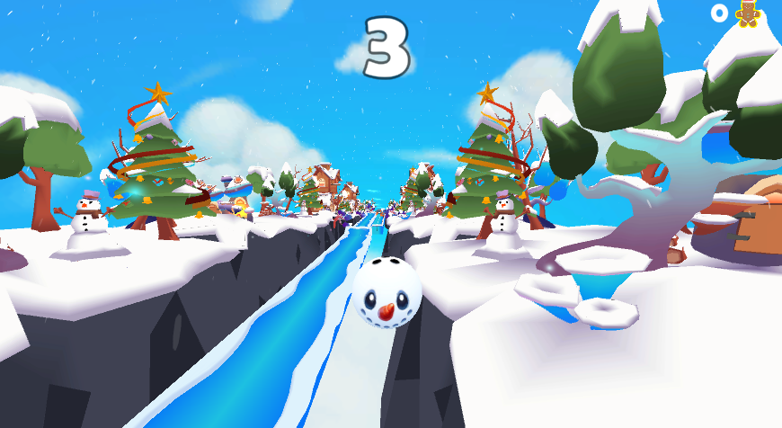 Slope snowball game