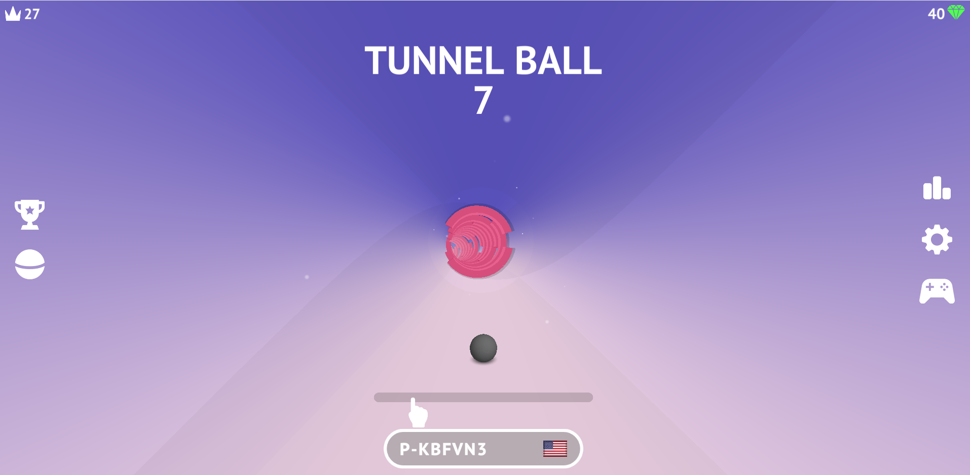 Tunnel Ball control